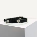Black Hearts Vegan Leather Cat Collar