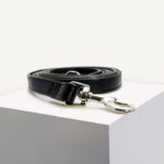 Black Vegan Leather Dog Lead