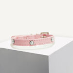 Blush Pearl Vegan Leather Cat Collar