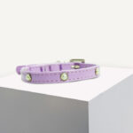 Lilac Pearl Vegan Leather Cat Collar