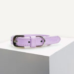Lilac Vegan Leather Dog Collar