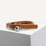 Tan Vegan Leather Cat Collar