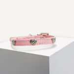 Blush Hearts Vegan Leather Cat Collar