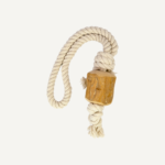 Pull and Tug Coffee Wood Rope Toy