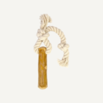 Tugging Stick Coffee Wood Rope Toy