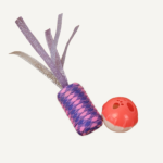 Pink and Purple Spiral and Ball Duo